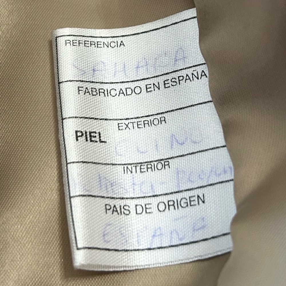 Vintage lether j-piel women’s jacket bought in Spain real fur curly lamb jacket - Picture 5 of 12